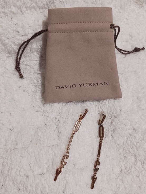 David Yurman Jewelry - Daivd Yurman Drawstring Pouch & JUICY Couture Dangle Earrings